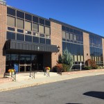 Front of the office building